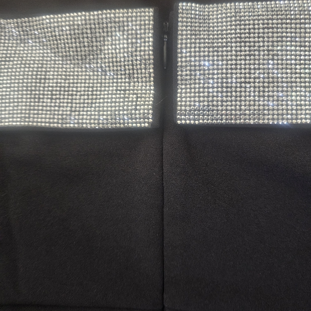 Lulu's Black Rhinestone Strapless Mini Dress - Picture 7 of 9